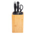 Appetito Square Universal Knife Block - Bamboo