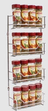 4 Tier Spice Rack 44 X 18.5cm - 16 Bottle Capacity