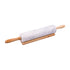 Grey Marble Rolling Pin With Wood Base