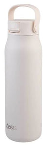 Oasis Ceramic Lined Stainless Steel Double Walled Sorrento Sipper Bottle 900ml - Alabaster