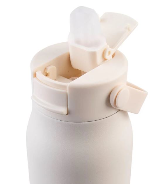 Oasis Ceramic Lined Stainless Steel Double Walled Sorrento Sipper Bottle 900ml - Alabaster