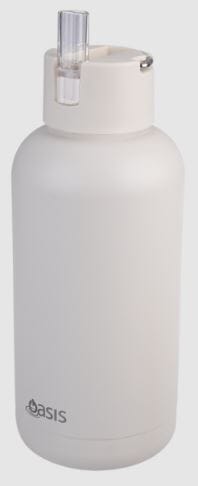Oasis "moda" Ceramic Lined Stainless Steel Triple Wall Insulated Drink Bottle 1.5l - Alabaster Insulated Bottles The Cooks Kitchen 