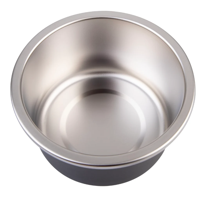 Oasis Microwave Safe Round Stainless Steel Container 600ml Black