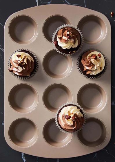 Stanley Rogers Ceramabake Ceramic Non Stick Muffin Pan - 12 Cup