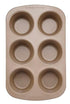 Stanley Rogers Ceramabake Ceramic Non Stick Texas Muffin Pan - 6 Cup Baking Tins, Trays, Pans & Ramekins The Cooks Kitchen 