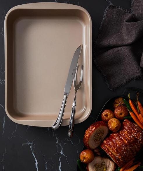 Stanley Rogers Ceramabake Ceramic Non Stick Roasting Pan - 39x29x5.6cm Non-Stick Roasting The Cooks Kitchen 