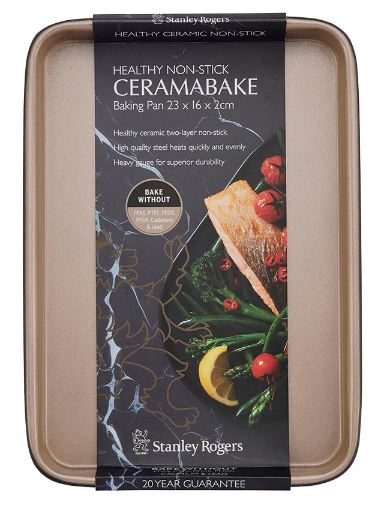 Stanley Rogers Ceramabake Ceramic Non Stick Baking Tray - 23x16cm