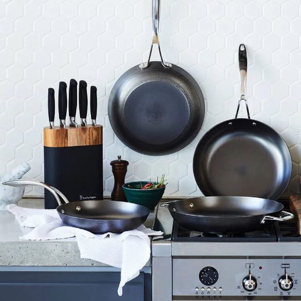 Stanley Rogers Light Weight Cast Iron Cooks Pan 30cm