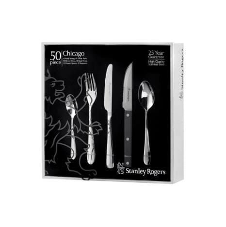 Stanley Rogers Chicago 50 Piece Set With Steak Knives Cutlery Sets The Cooks Kitchen Mandurah 