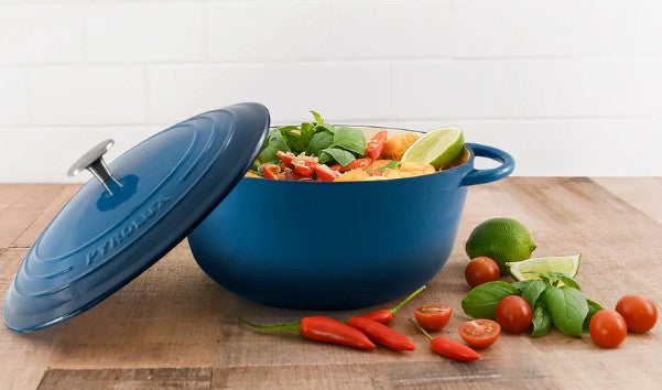 Pyrolux Pyrochef 20cm/2l Round French Oven Ocean Blue