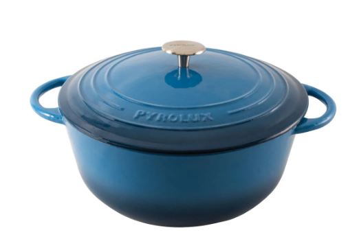 Pyrochef Round French Oven 28cm/6l Ocean Blue
