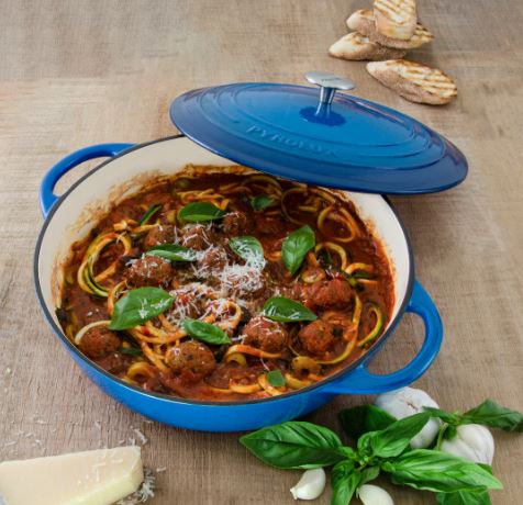 Pyrochef Round Chef Pan 28cm/4l Ocean Blue