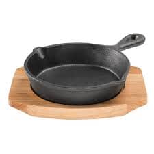 Pyrocast Skillet 13.5cm W/ Maple Tray Frypan - Chef Pan - Saute Pan The Cooks Kitchen 