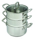 Pyrosteel 3 Tier 18cm Steamer Set Double Boilers & Steamer Insert The Cooks Kitchen Mandurah 
