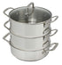 Pyrosteel 3 Tier 24cm Steamer Set Double Boilers & Steamer Insert The Cooks Kitchen 