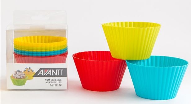 Avanti Silicone 9cm Muffin Cups 12pc