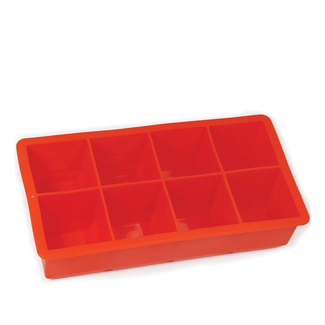 Ice Cube Tray Red - 8 Block Silicone Barware Accessories The Cooks Kitchen 