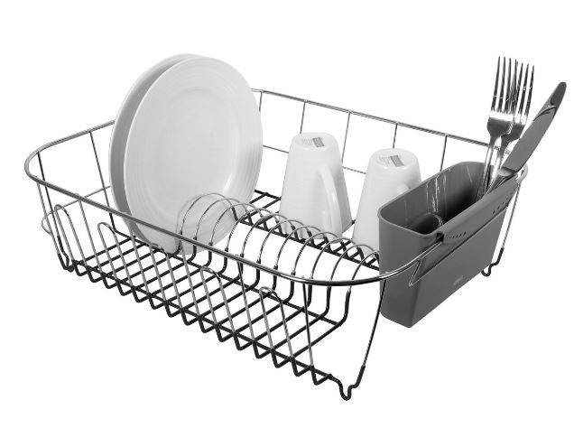 Avanti Slimline Dish Rack Large Grey