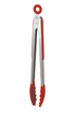 Avanti Silicone Tongs With Stainless Steel Handle 30cm - Red