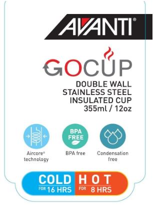 Avanti Go Cup 355ml/12oz - Black 