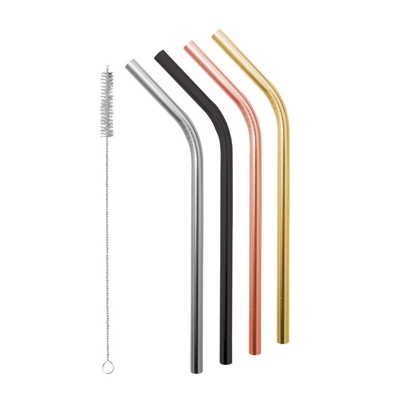 Avanti Smoothie S/s Straws Precious Metal S/4 Picnicware The Cooks Kitchen 