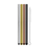 Avanti Bubble Tea Straws W/ Cleaning Brush S/4 - Precious Metals