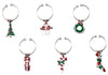 Avanti Wine Charms - Enamalled Christmas