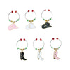 Avanti Wine Charms Set Of 6 - Cow Girl