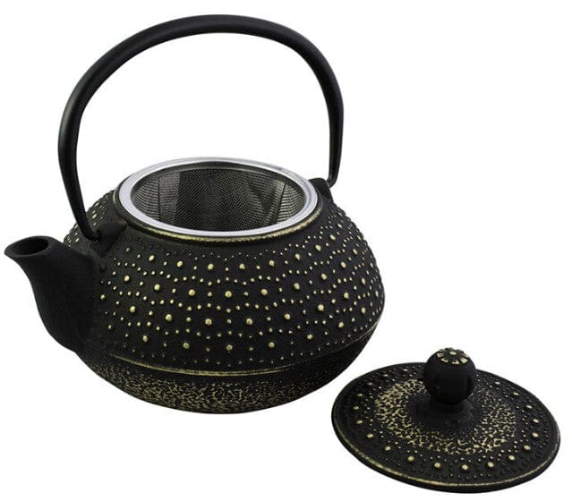 Avanti Cast Iron Teapot - Imperial 800ml Black/gold Cast Iron Teapots The Cooks Kitchen 