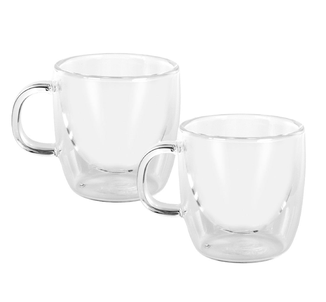 Avanti Caffe Manico Double Wall Glasses Set Of 2 - 100ml