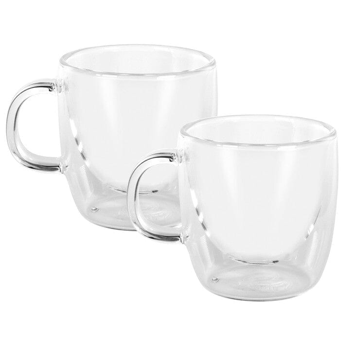 Avanti Caffe Manico Double Wall Glasses Set Of 2 - 250ml Mugs - Cups & Saucers The Cooks Kitchen Mandurah 