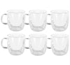 Avanti Caffe Manico Double Wall Glasses Set Of 6 - 250ml