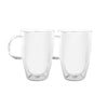 Avanti Caffe Manico Double Wall Glasses Set Of 2 - 350ml