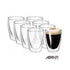 Avanti Caffe Twin Wall Glass - Set Of 8 - 250ml Mugs - Cups & Saucers The Cooks Kitchen Mandurah 