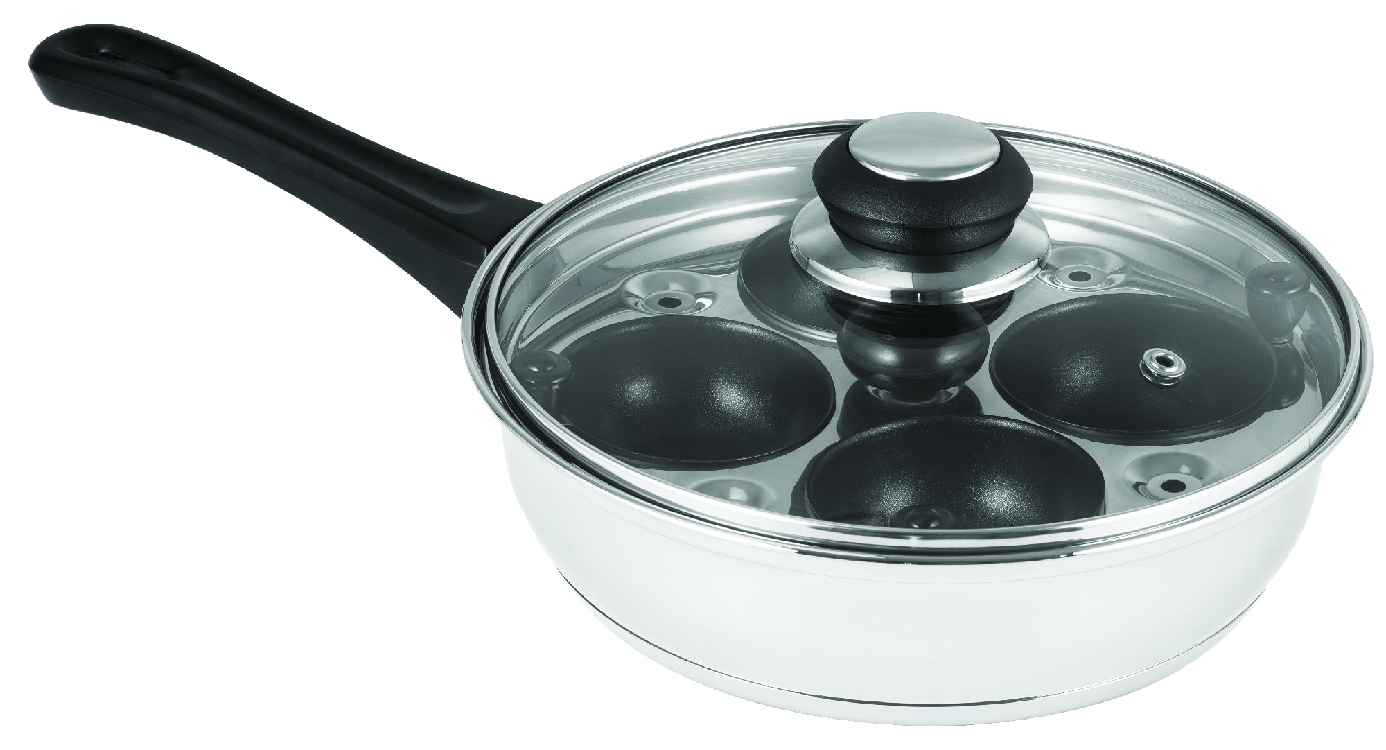 Avanti 4 Egg Poacher 20cm Non Stick Cups