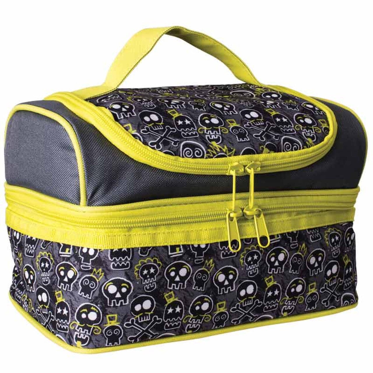 Avanti Yum Yum Double Decker Lunch Bag Skull - Grey Lunchbox The Cooks Kitchen Mandurah 