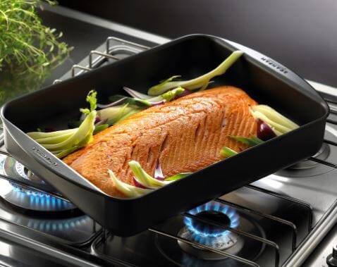 Scanpan Classic 44x32cm/7.75l Large Roaster With Rack Roasting & Smoking The Cooks Kitchen 
