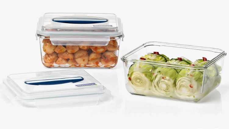 Glasslock Handy Tempered Glass Food Container - 3700ml