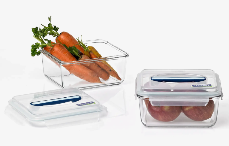 Glasslock Handy Tempered Glass Food Container - 3700ml