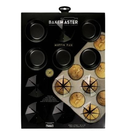 Bakemaster 12 Cup Patty Pan 32x 24cm Bakeware Accessories The Cooks Kitchen 