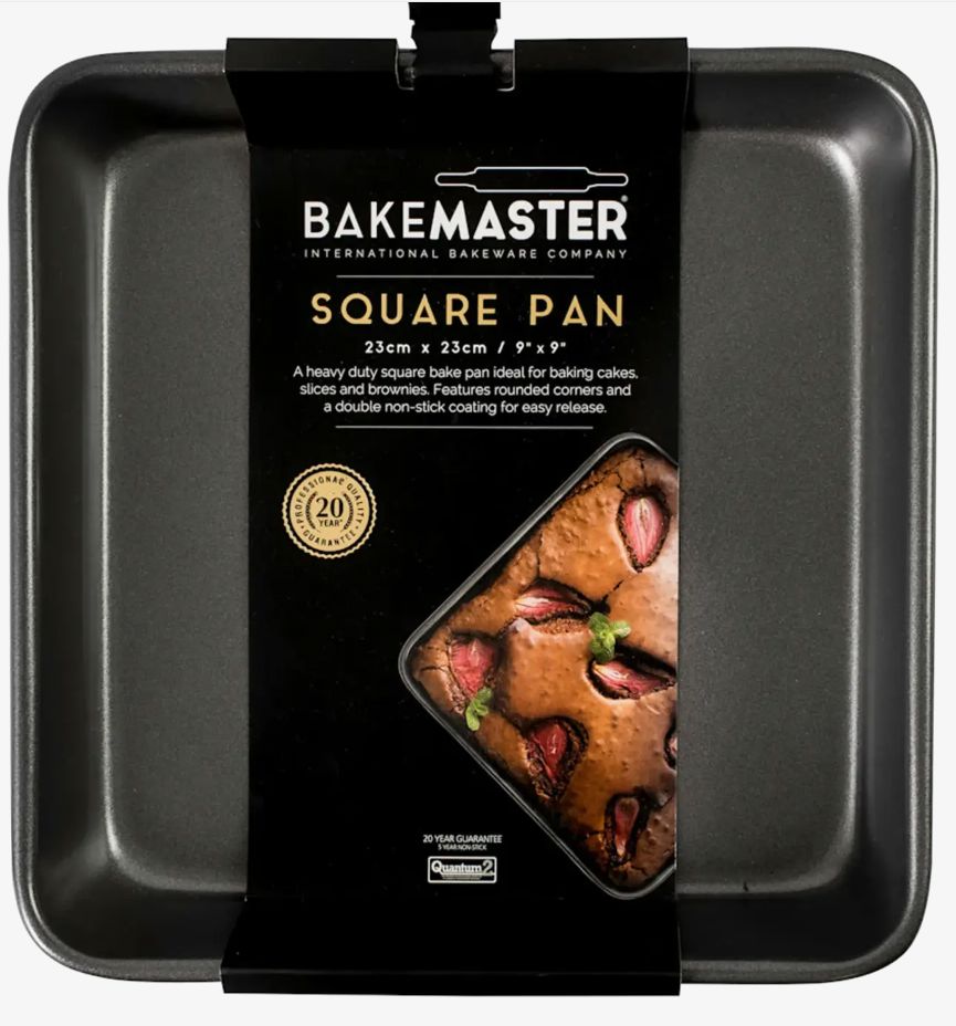 Bakemaster Sqaure Pan 23x23cm Baking Tins, Trays, Pans & Ramekins The Cooks Kitchen 