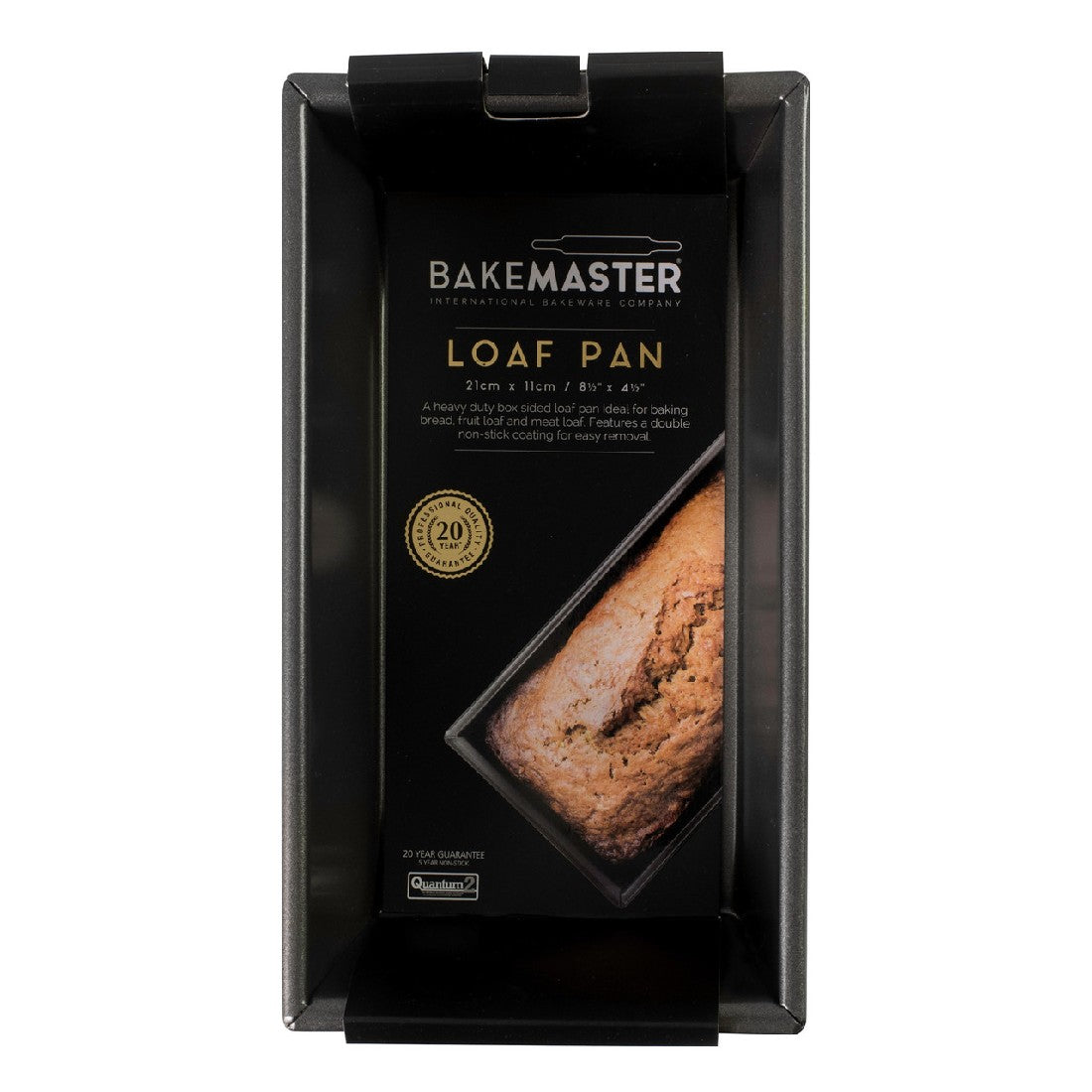 Bakemaster Box Sided Loaf Pan 21x11x7cm