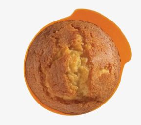 Bakemaster Silicone Baking Cups Set Of 12 7x4cm Orange/grey