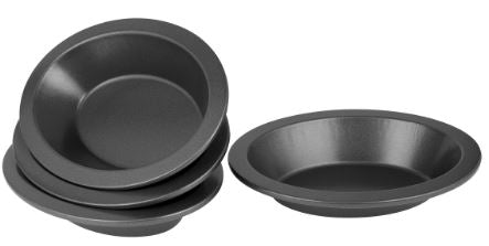 Bakemaster Oval Pie Dish Set Of 4 - 16x12.5cm