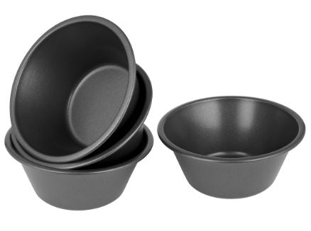 Bakemaster Deep Pie Dish Set Of 4 - 12x5cm