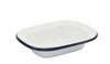 Bakemaster Enamel Rectangle Pie Dish 16x12x3.5cm