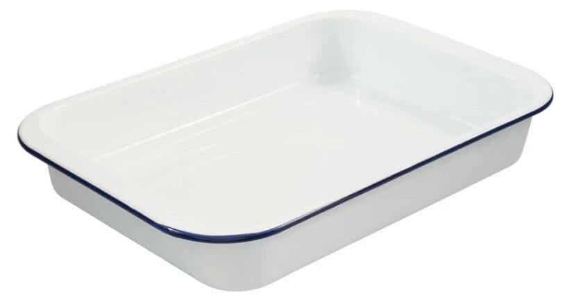 Bakemaster Enamel Bake And Roast Pan 35 X 24 X 5.5cm Baking Tins, Trays, Pans & Ramekins The Cooks Kitchen 