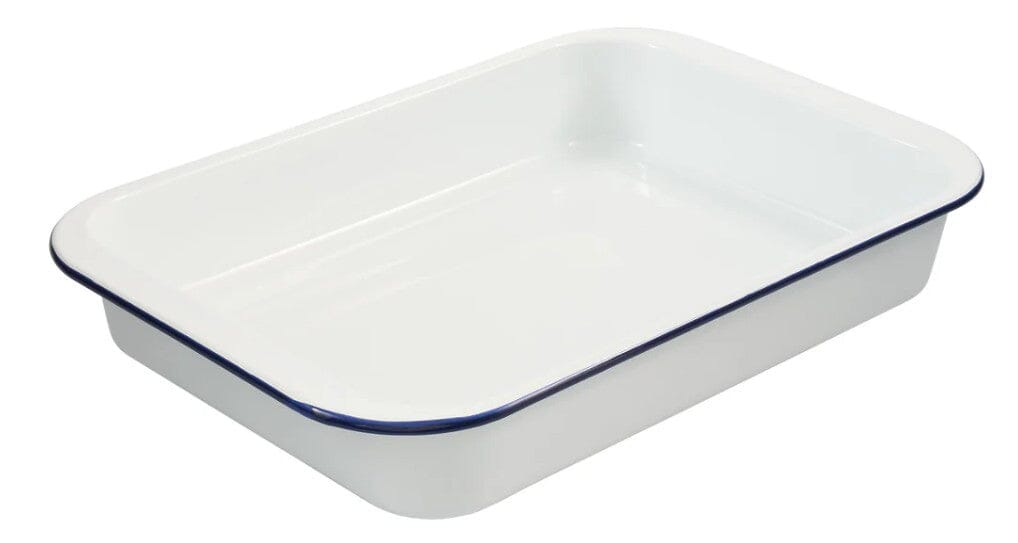 Bakemaster Enamel Bake And Roast Pan 41 X 27 X 6cm Baking Tins, Trays, Pans & Ramekins The Cooks Kitchen 
