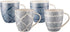 Bundanoon Mega Mug Set Of 4 - Indigo Sketch