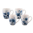 Bundanoon Coupe Mug Set Of 4 - Garden Blues